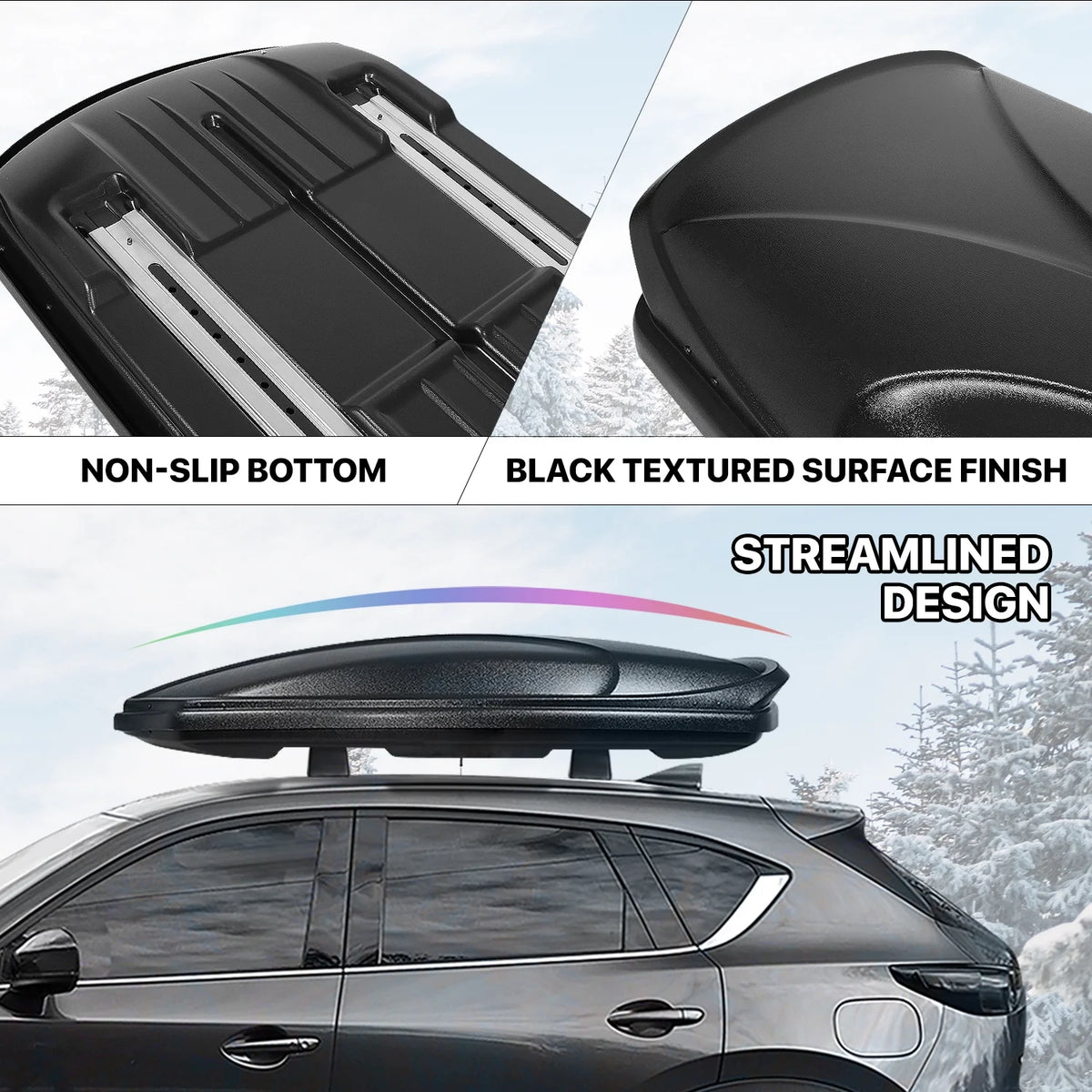 Universal SUV Roof Top Cargo Storage Box with Keys E1428