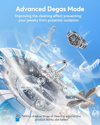 45kHz Ultrasonic Retainer Cleaner with 3 Modes 200ML White R285