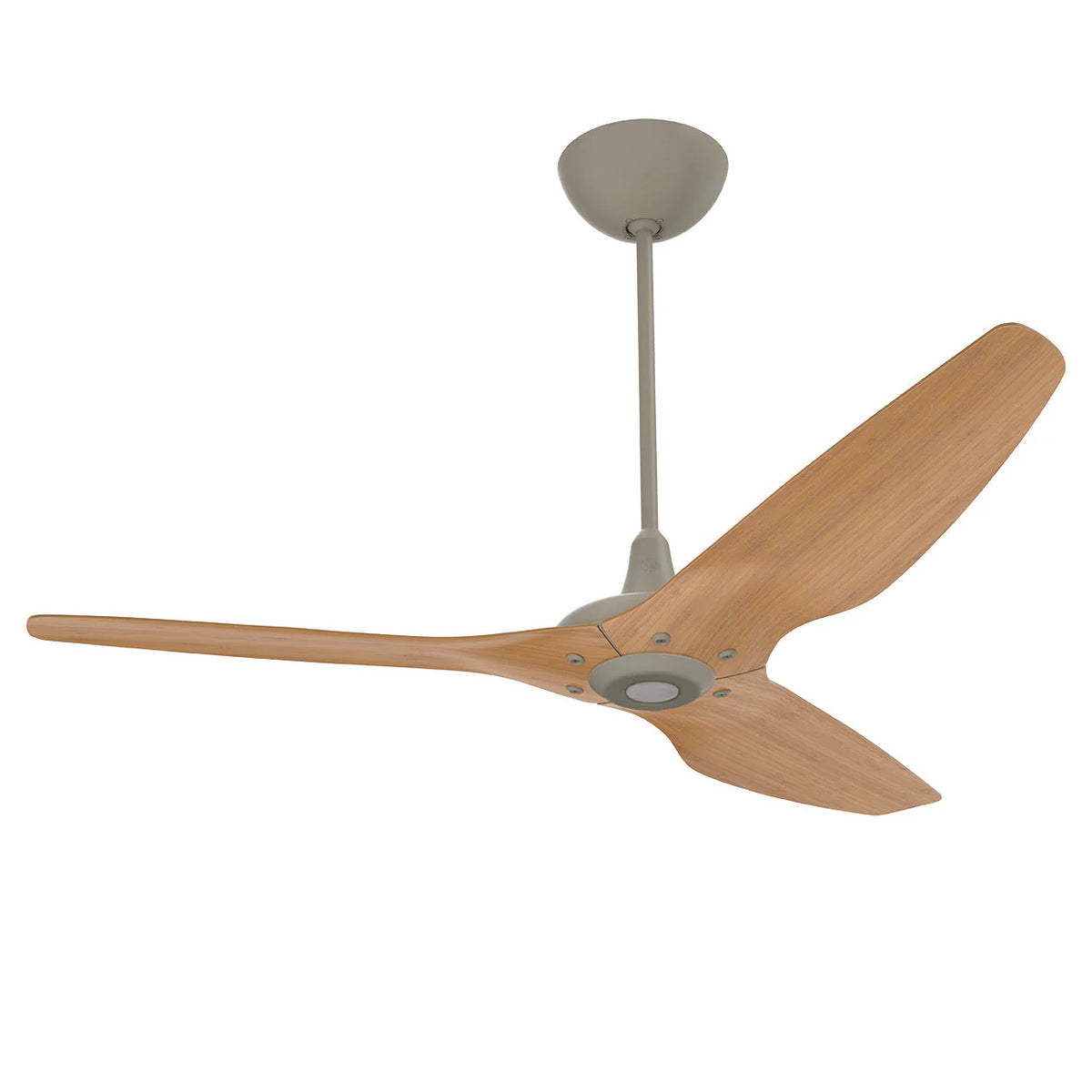 60 Ceiling Fan with Cocoa Bamboo Blades and Satin Nickel Finish B824