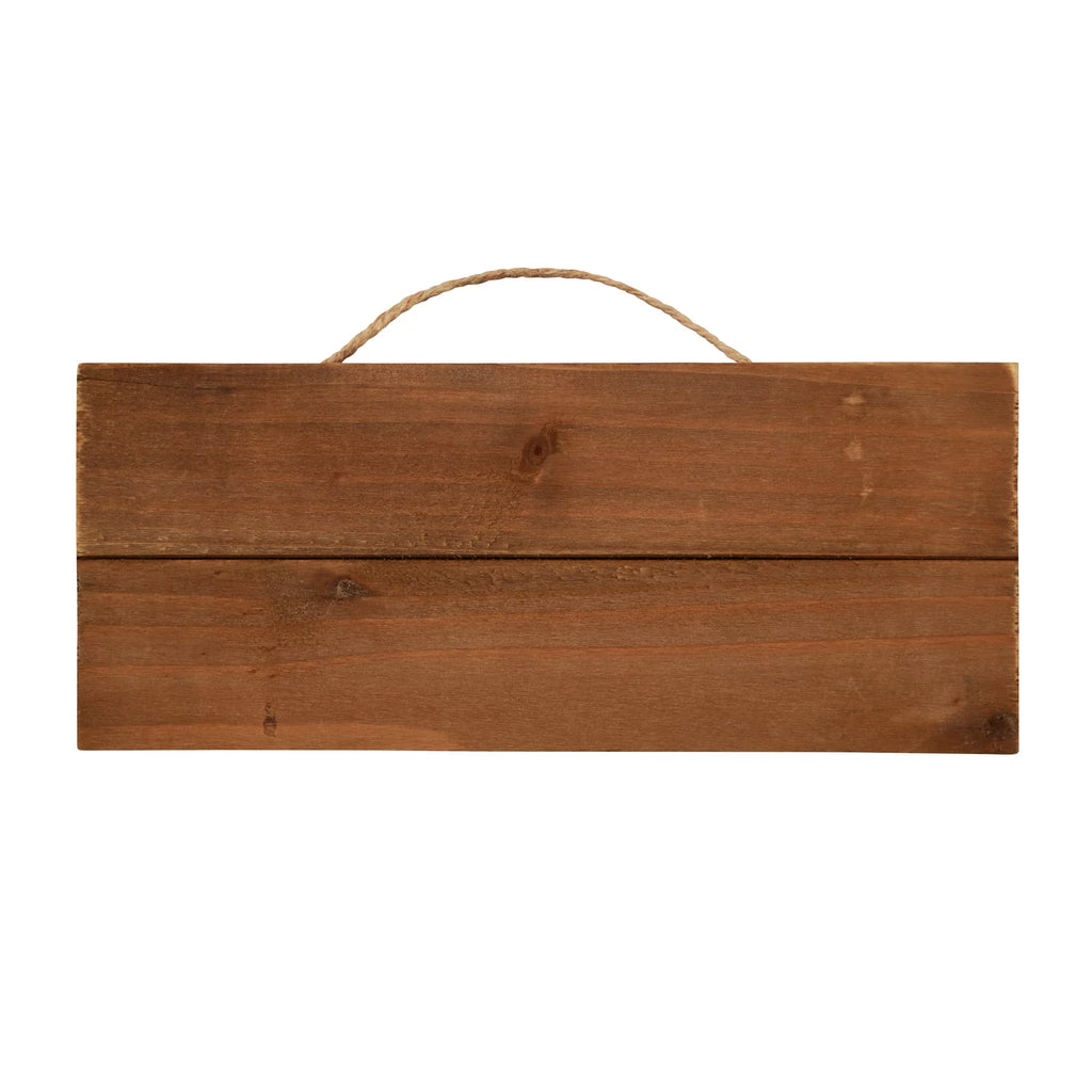 12" Wood Rectangle Pallet Plaque M3900