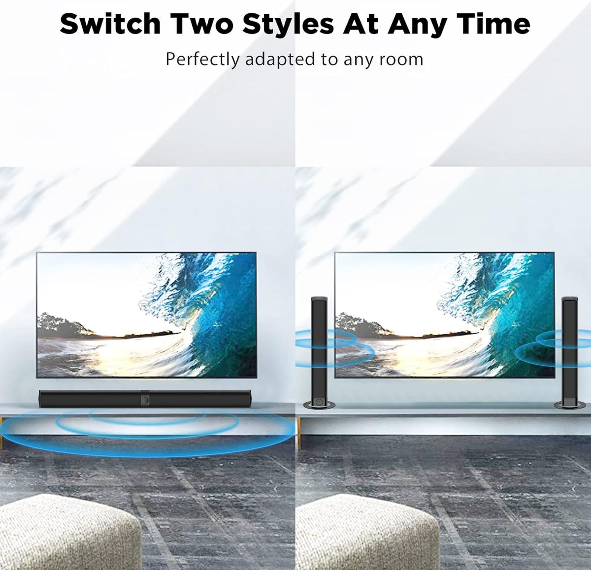 Sound Bar with Bluetooth 5.0 and 4 Speakers O7494
