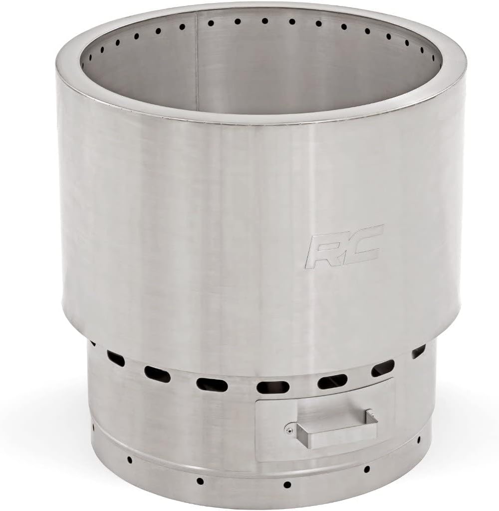 Stainless Steel Smokeless Fire Pit with Carry Bag X9757