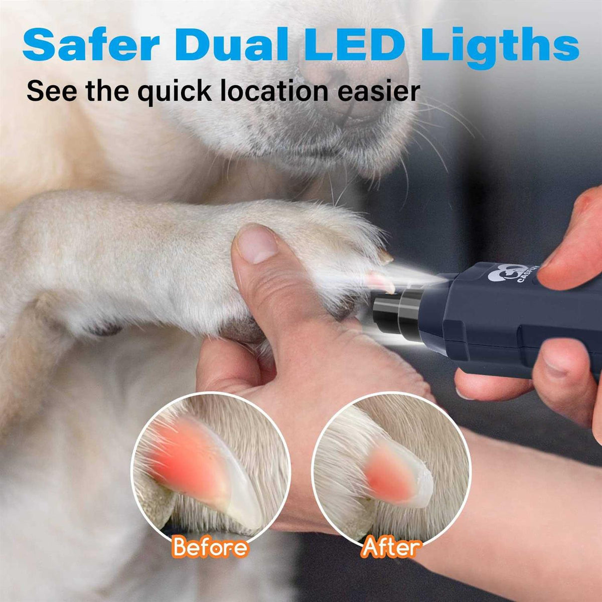 6-Speed Rechargeable Electric Dog Nail Grinder B1154