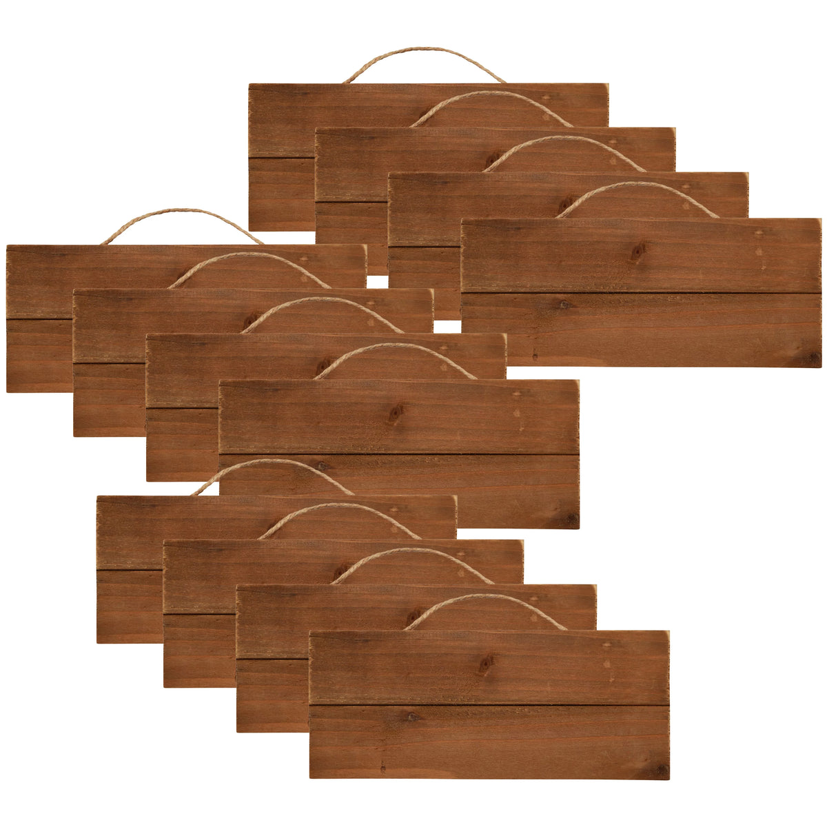 12" Wood Rectangle Pallet Plaque M3900