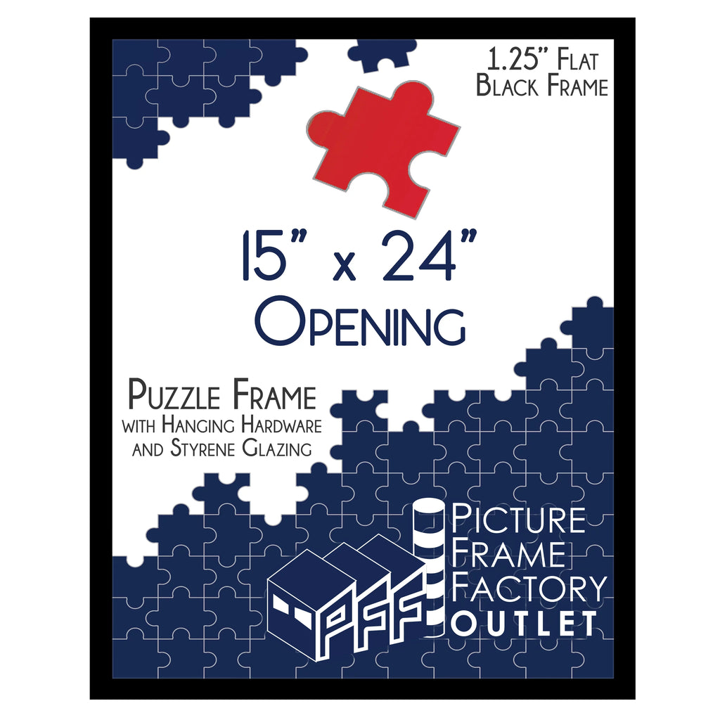 15x24 Inch Black Picture Frame O202