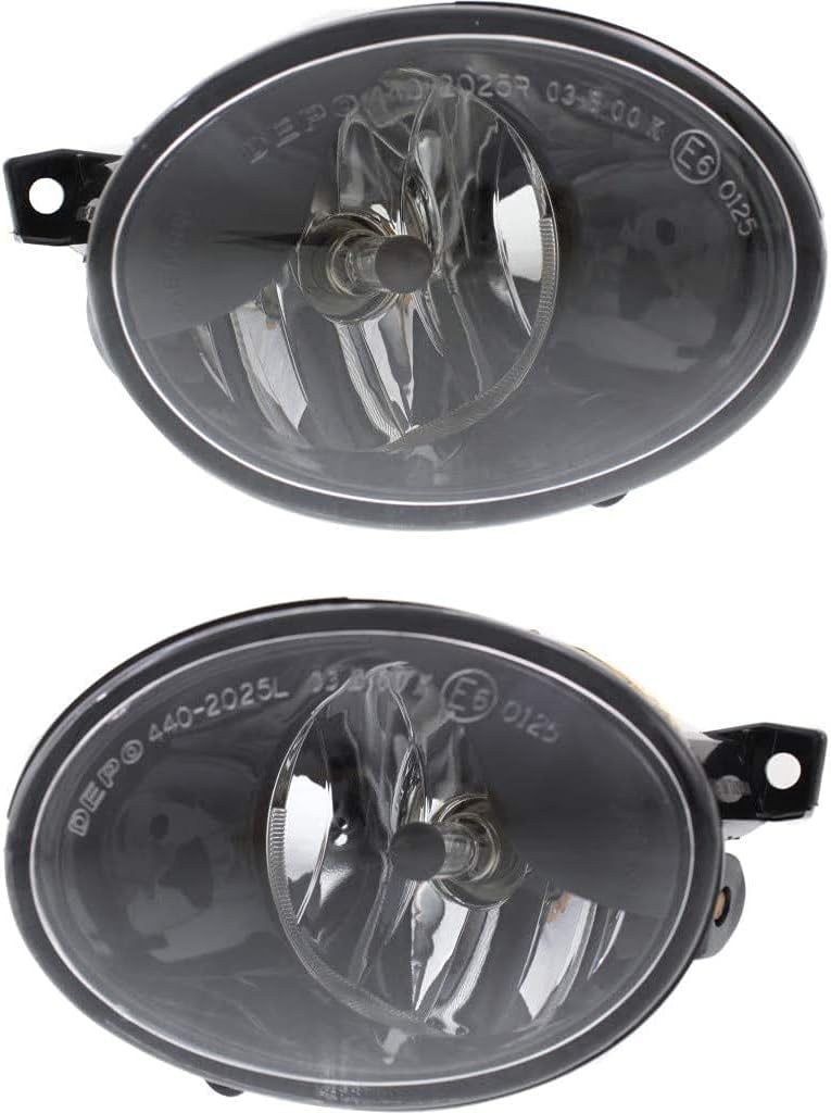 Fog Light Assembly Driver and Passenger Side w/Bulbs X386