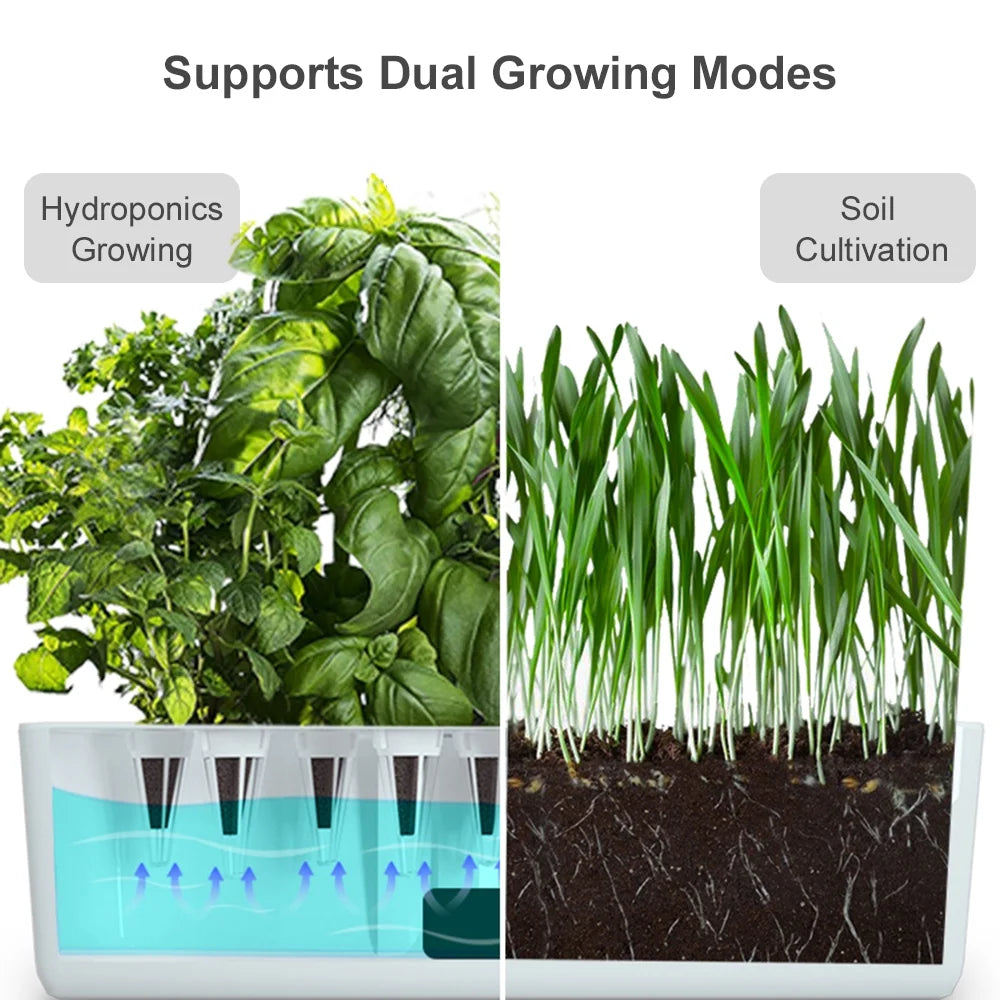 9 Pods Smart Hydroponics Growing System with LED Grow Lights T6615
