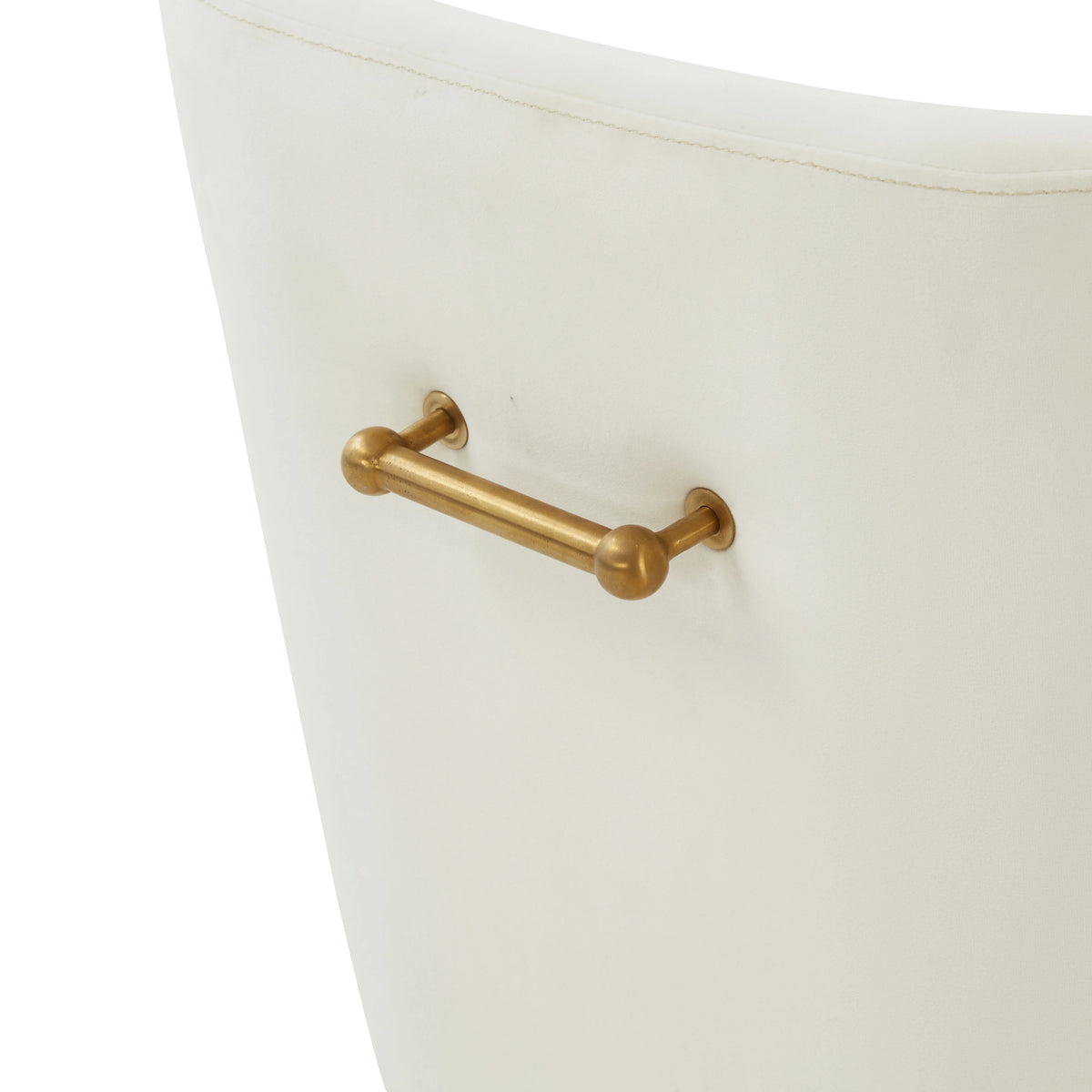 Cream Gold Velvet Adjustable Swivel Desk Chair F7735