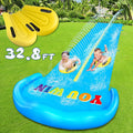 16FT Double Outdoor Water Slide with 2 Surfboards I6206