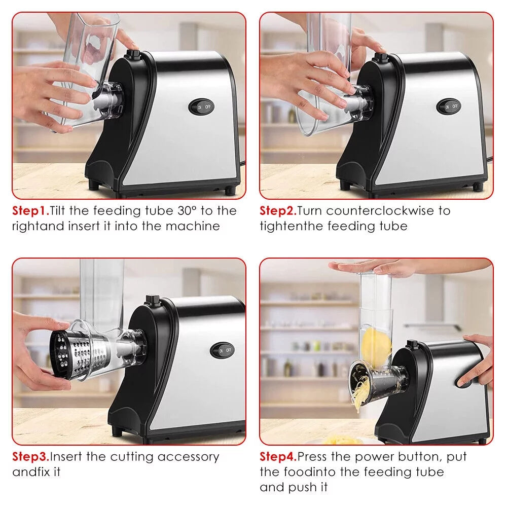 Electric Cheese Grater, Electric Slicer Shredder, Chopper P602886