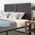 Queen Size Dark Brown Wooden Adjustable Headboard Q13284
