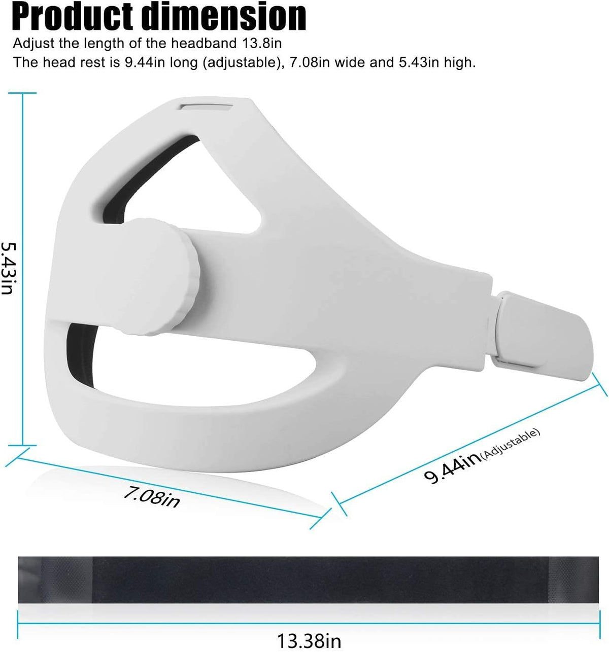 Head Strap with Case Travel, Face Pad, Controller Grips Cover Y359177