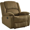 Green Microfiber Manual Recliner Glider M9877