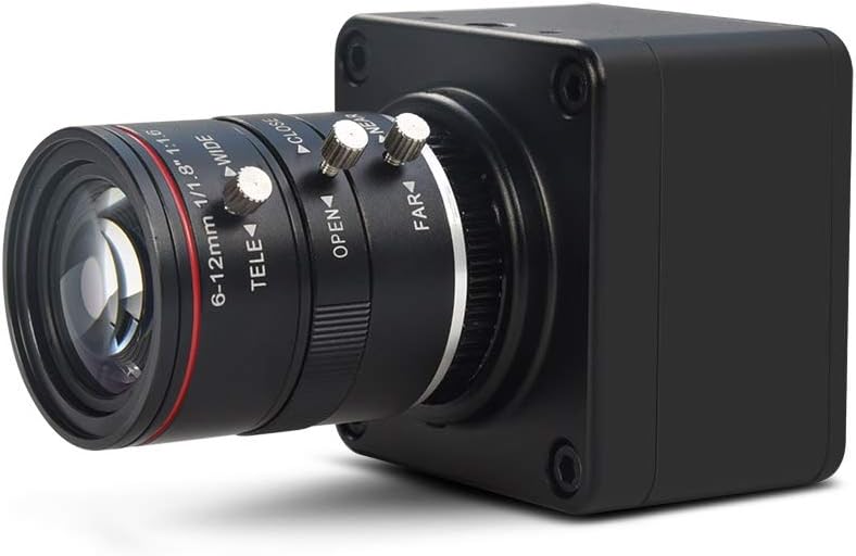 4K USB Camera with 6-12mm Varifocal Manual Lens Webcam I661