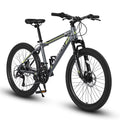 24 inch 21 Speed Mountain Bike with Dual Disc Brakes and Front Suspension B56671