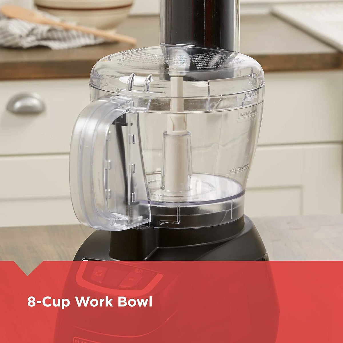 8-Cup Food Processor with Stainless Steel Blade, Black M7510