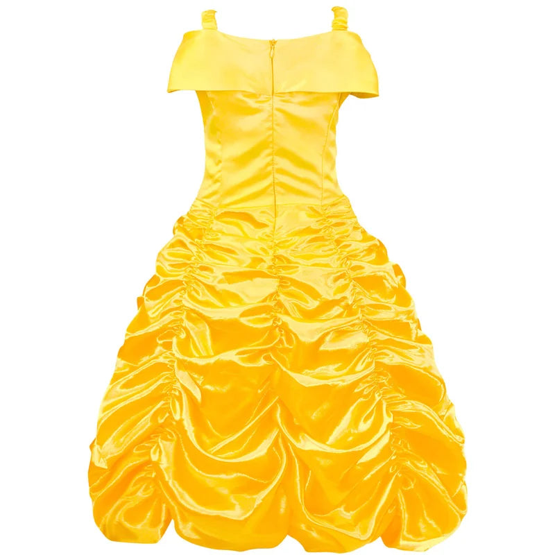 Princess Costume for Girls off Shoulder Dress with Accessories Yellow 2-3 Years S16264