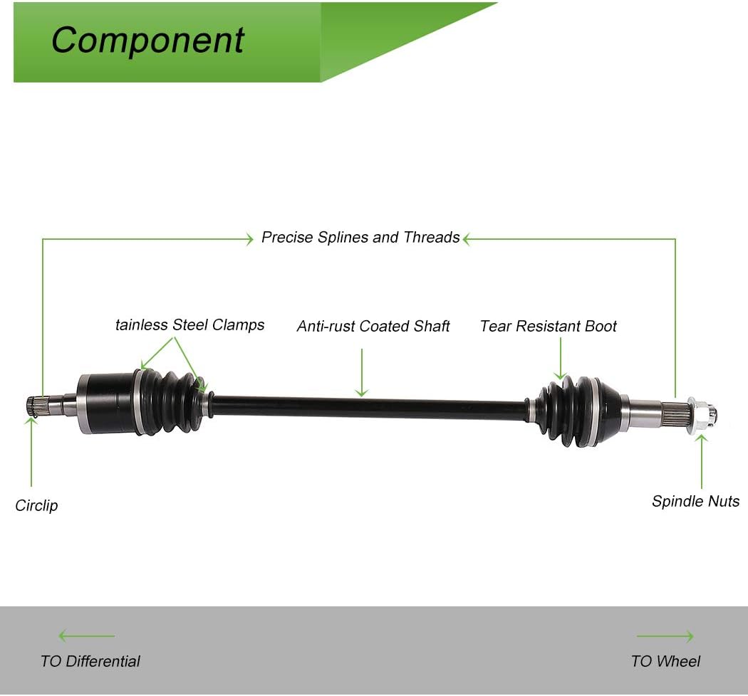 CV Axle Drive Shaft Assembly Pack of 2 N323966