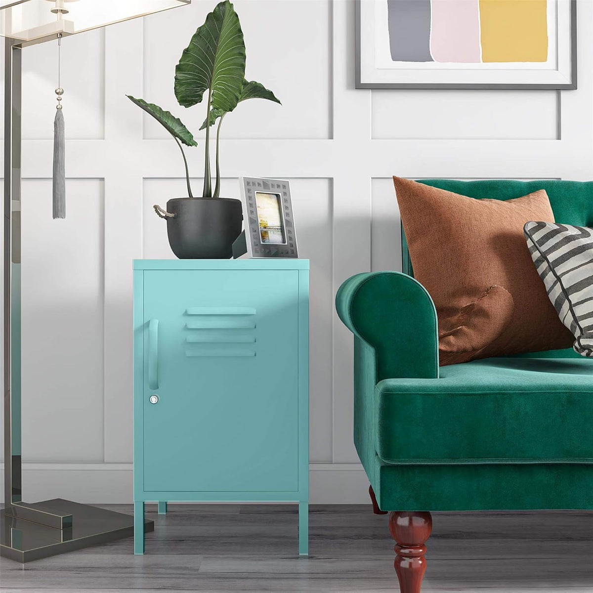 Mint Metal End Table E996
