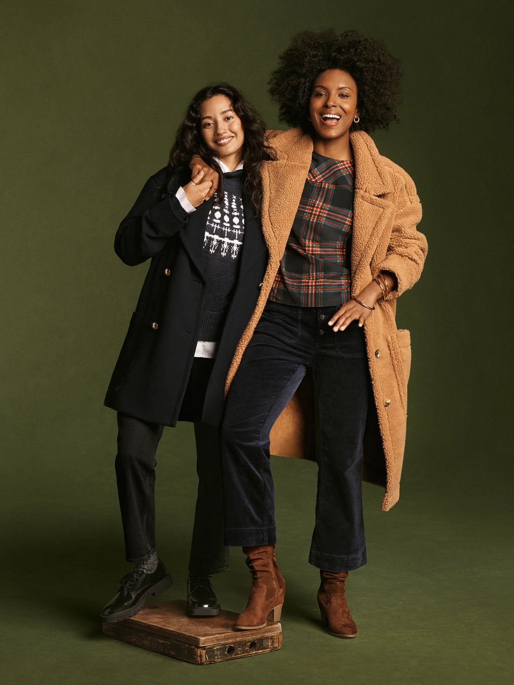 Wool-Blend Peacoat with Patch Pockets N2161