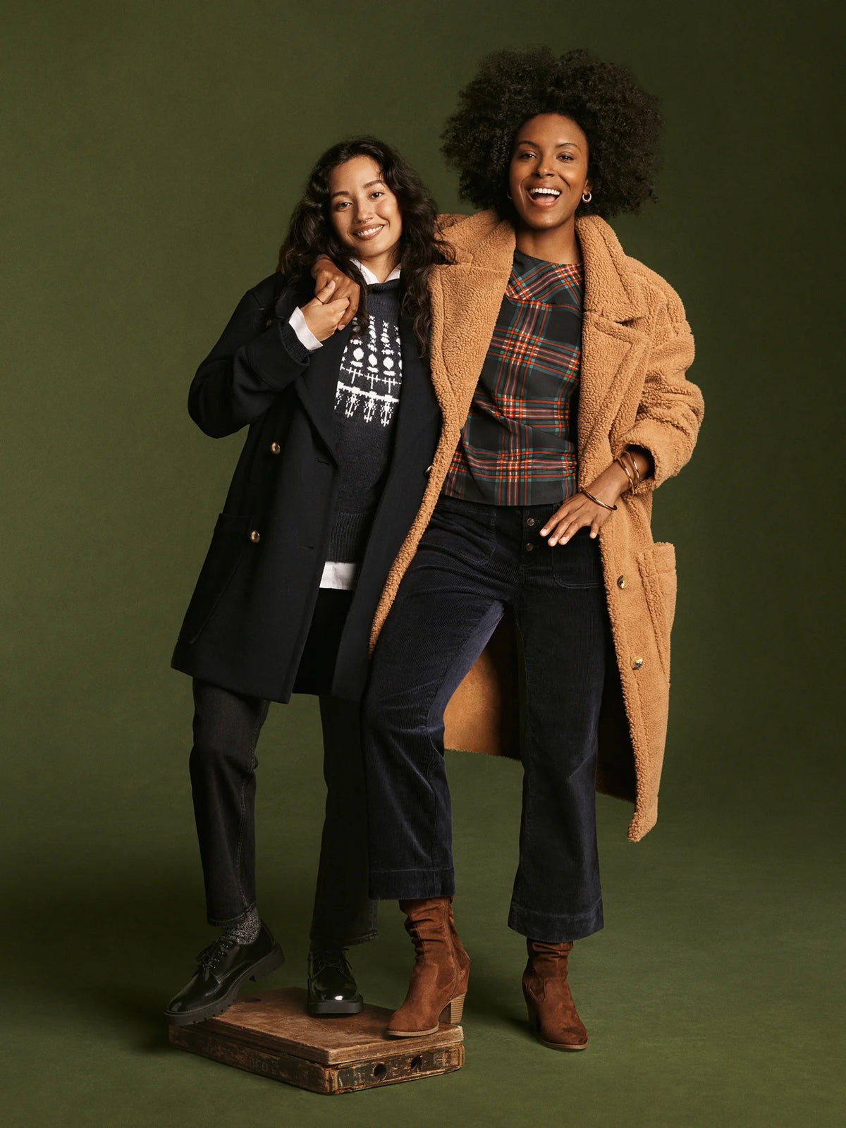 Wool-Blend Peacoat with Patch Pockets N2161
