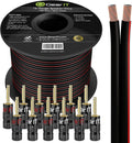 16AWG Black Speaker Wire Cable 500 Feet P2114
