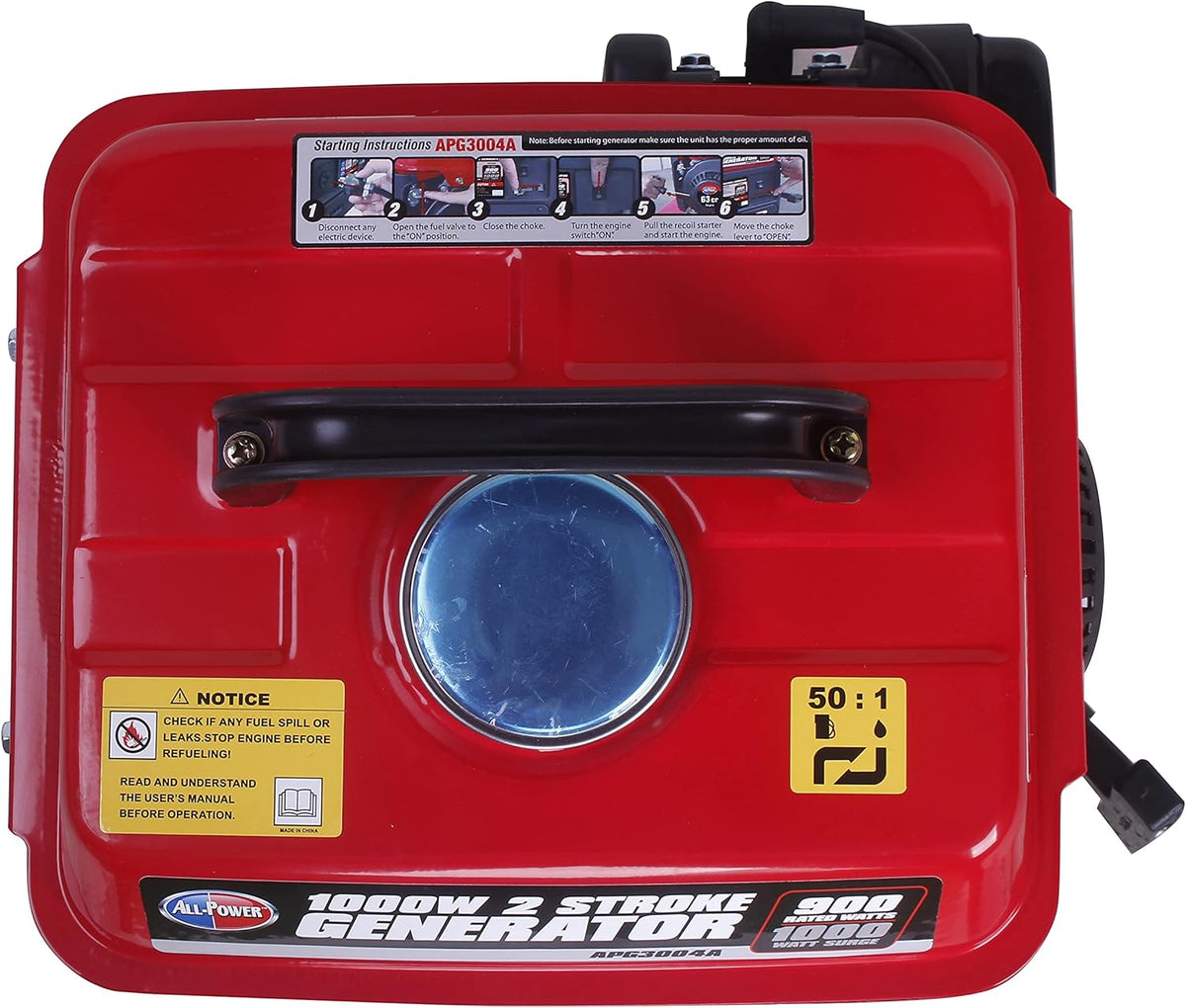 800 Running Watts Gas Powered Portable Generator H52973