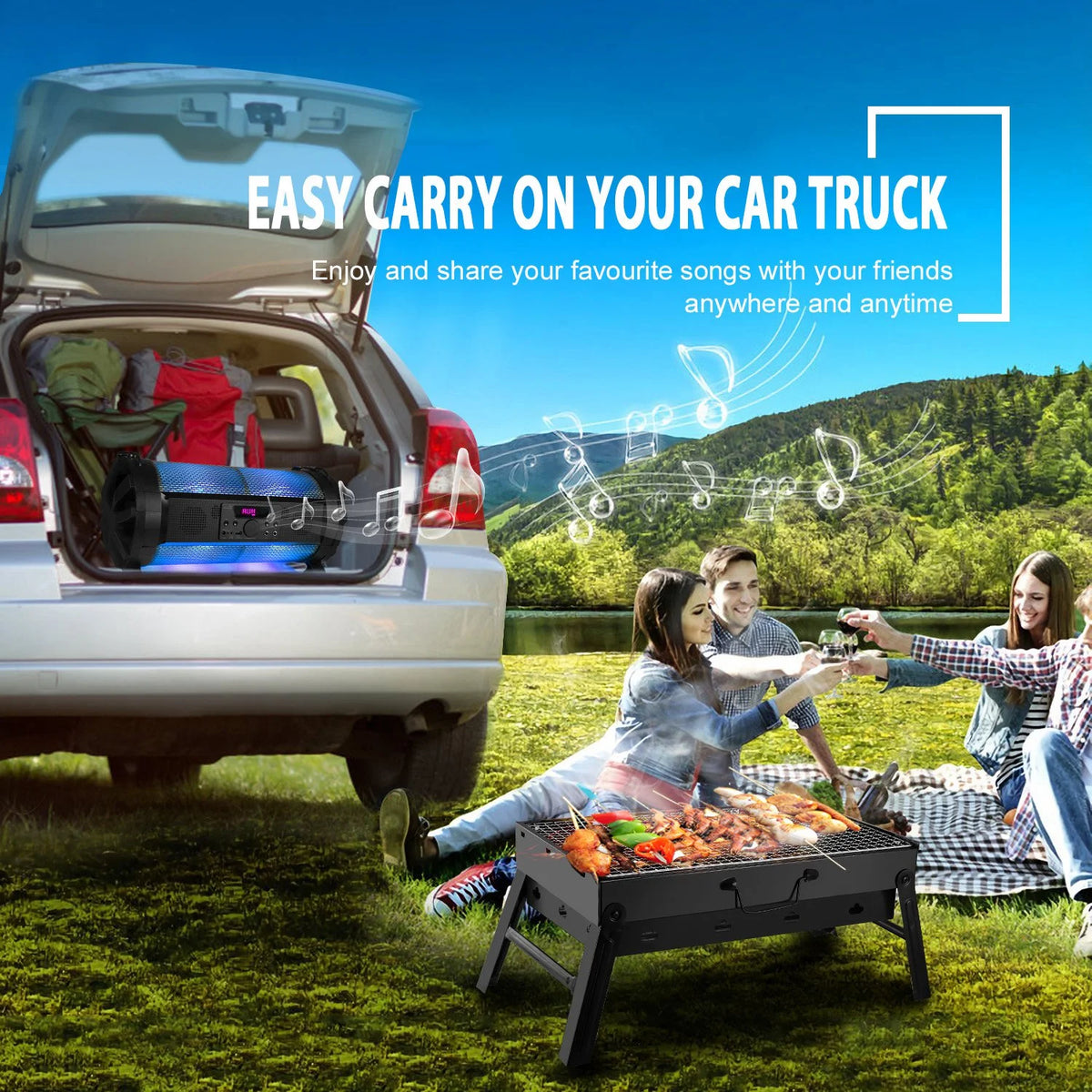 Portable Foldable Charcoal Grill G6090