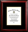 8x10 Mahogany Certificate Frame with Black & Gold Mats A557