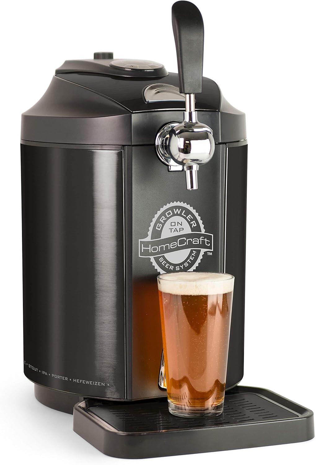 Black Stainless Steel Mini Kegerator Cooling System O803