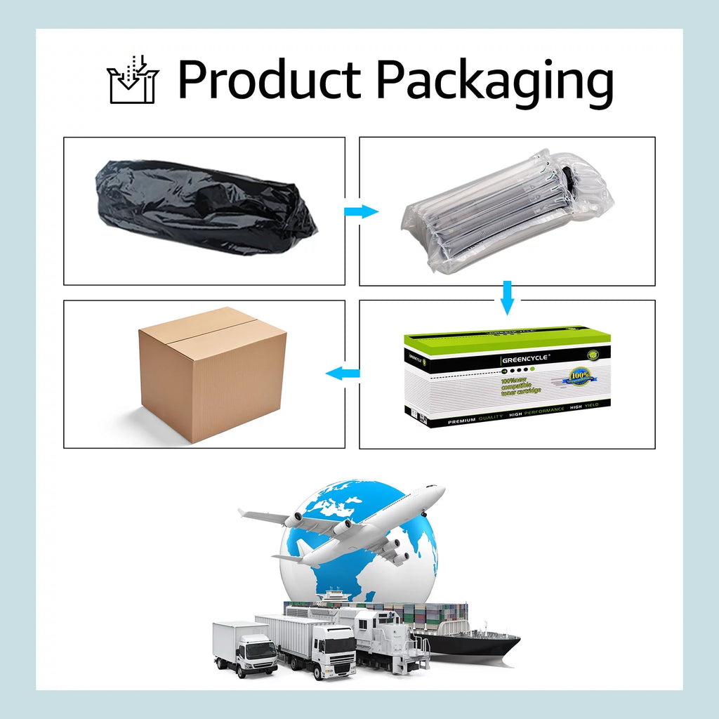 8 Pack Black Toner Cartridge Replacement G53010