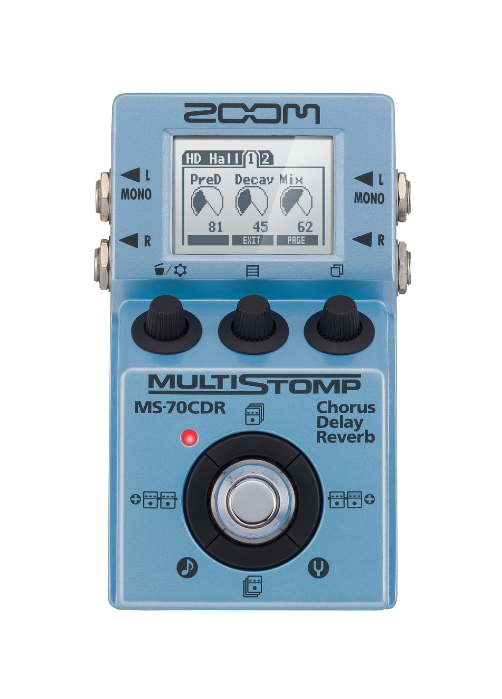 MultiStomp Bass Pedal with Chorus, Delay, Reverb Effects Q911