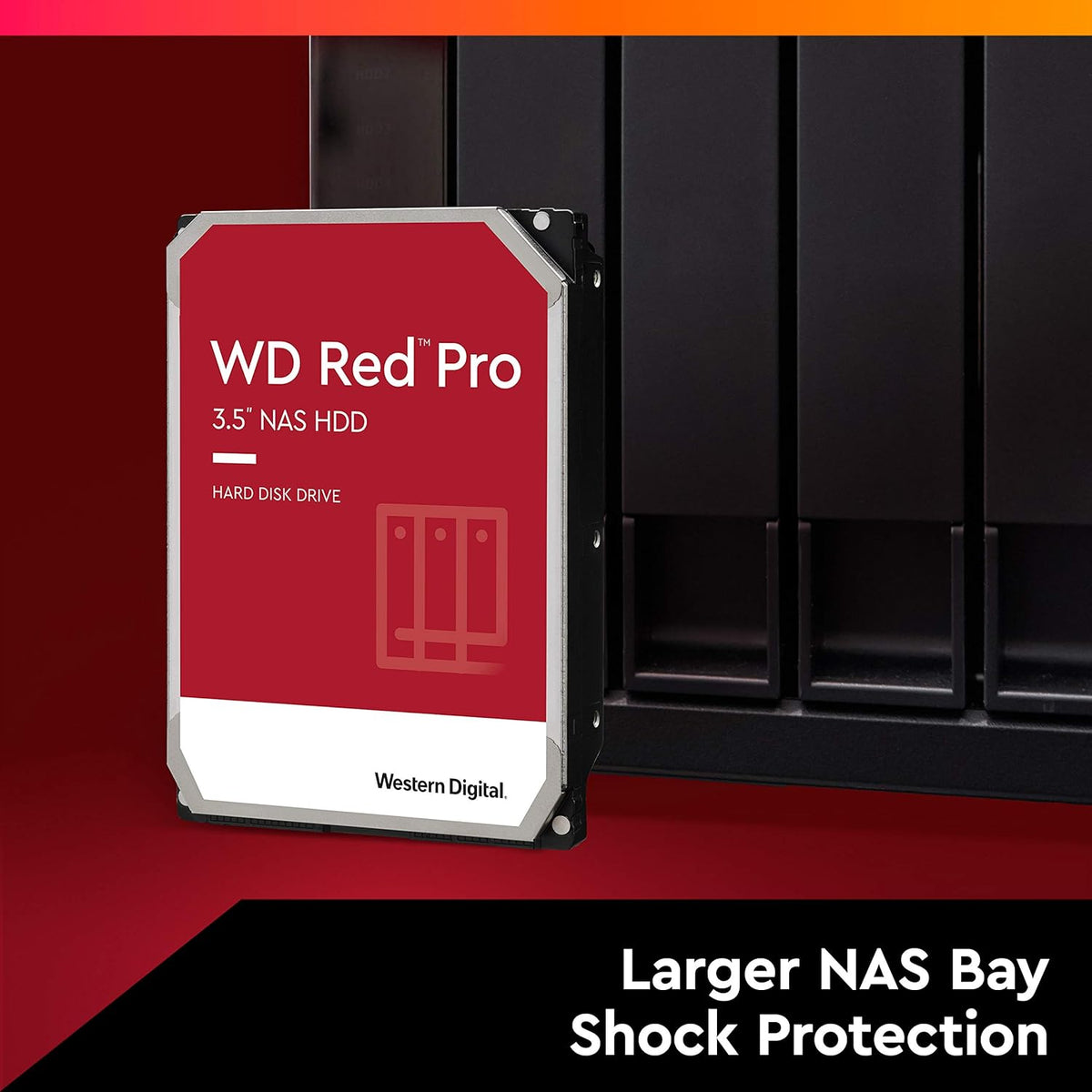 16TB WD Red Pro NAS Internal Hard Drive HDD - 7200 RPM, SATA 6 Gb/s, CMR, 256 MB Cache, 3.5 L8899