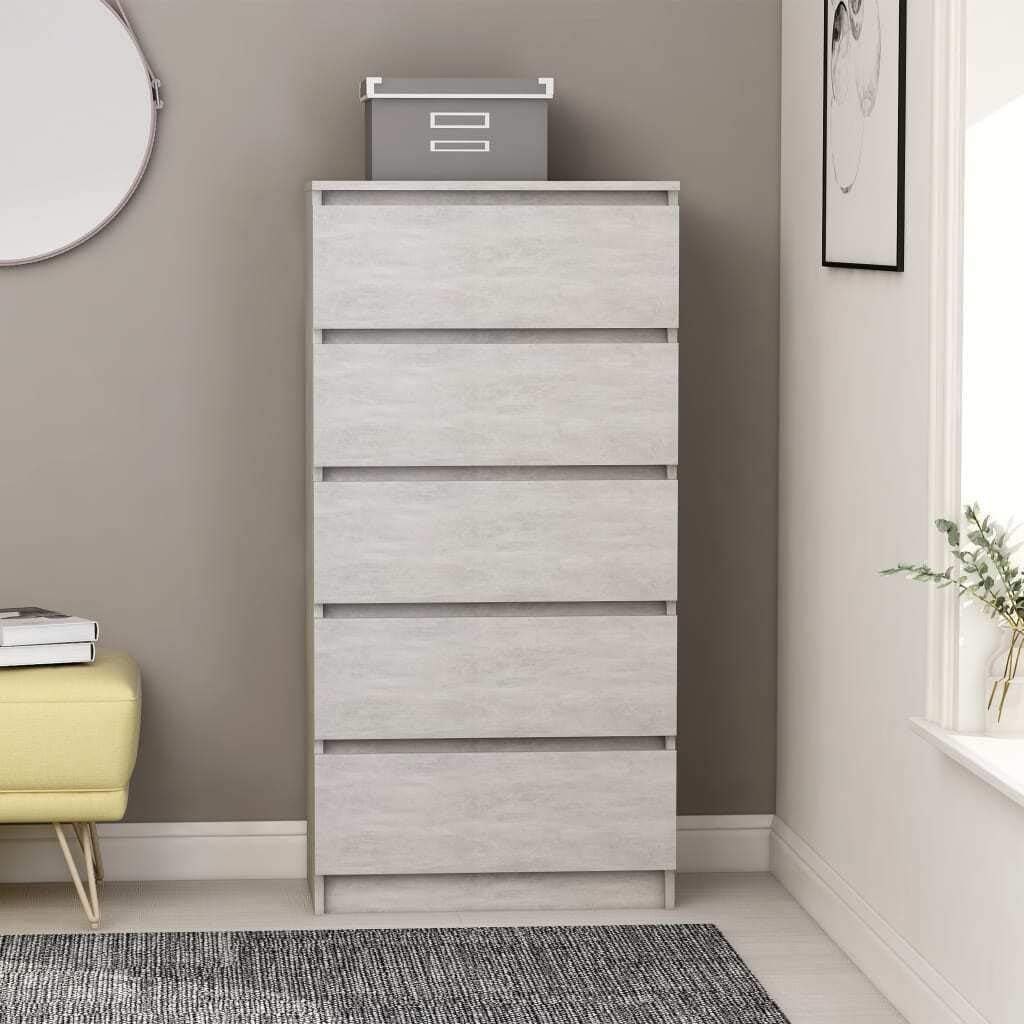 White 23.6 Chipboard Drawer Sideboard M944631