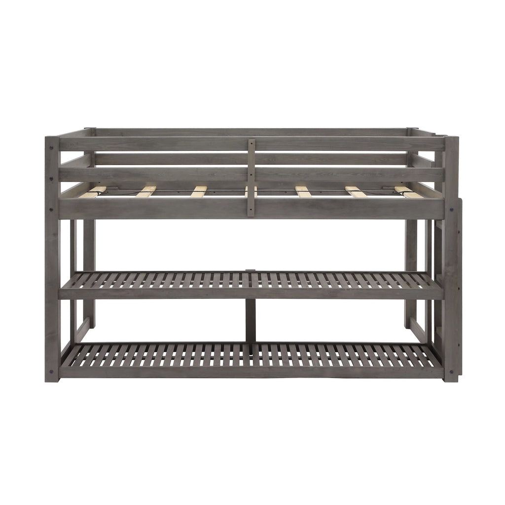 Black Twin Loft Storage Bed A34593