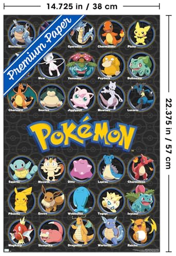Pokémon Wall Poster 22.375" x 34" Unframed B300057
