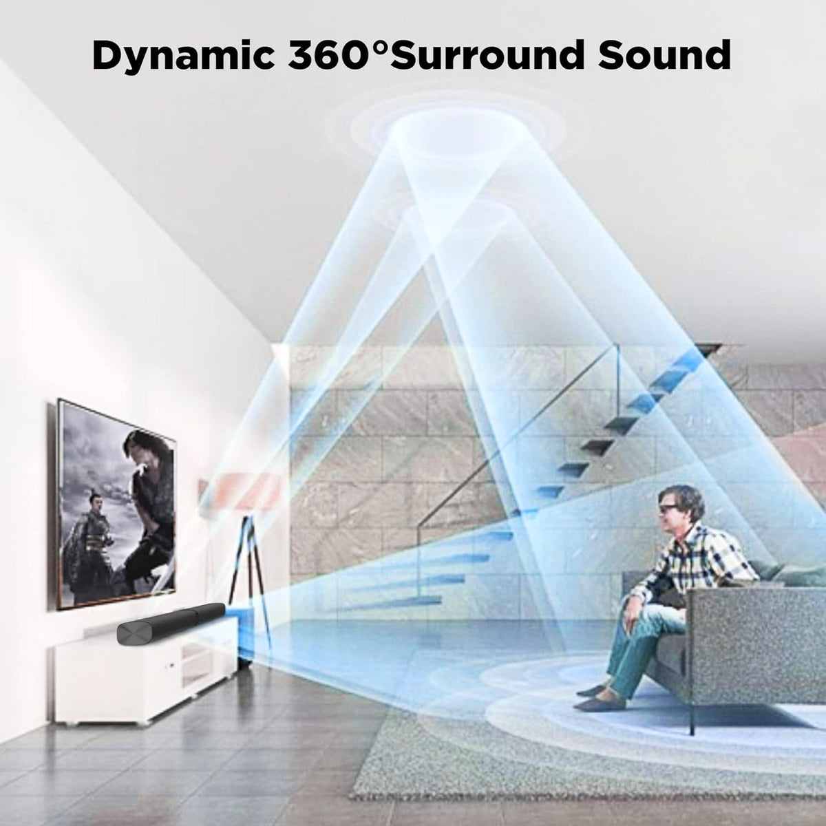 Sound Bar with Bluetooth 5.0 and 4 Speakers O7494