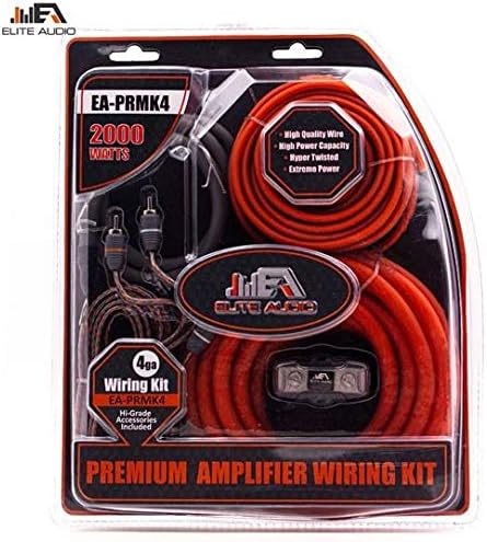 0 Gauge CCA Amplifier Wiring Kit with 20 feet 0 AWG and 2-Channel RCA Interconnects C609