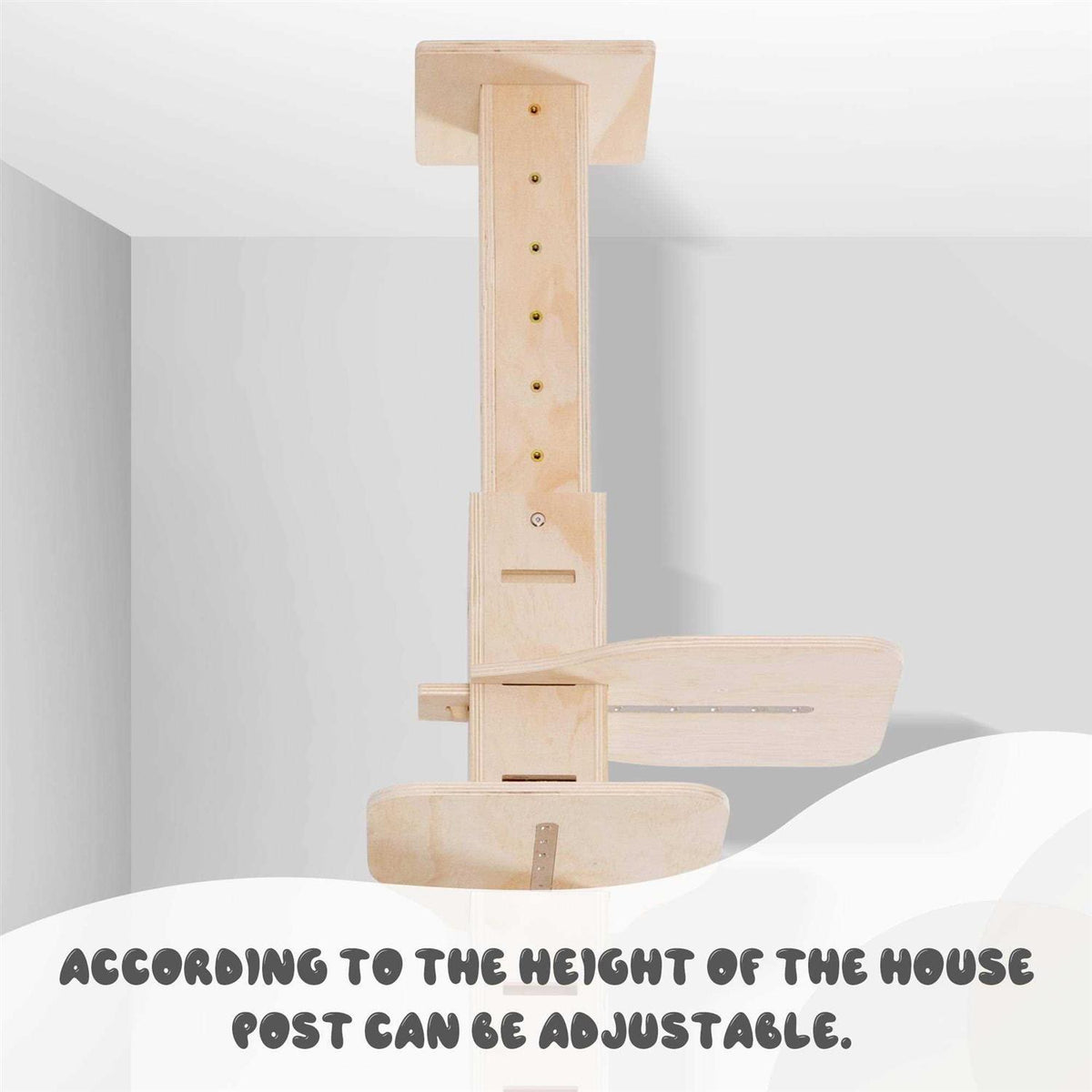 114 in. H Floor-to-Ceiling Cat Tree S98841