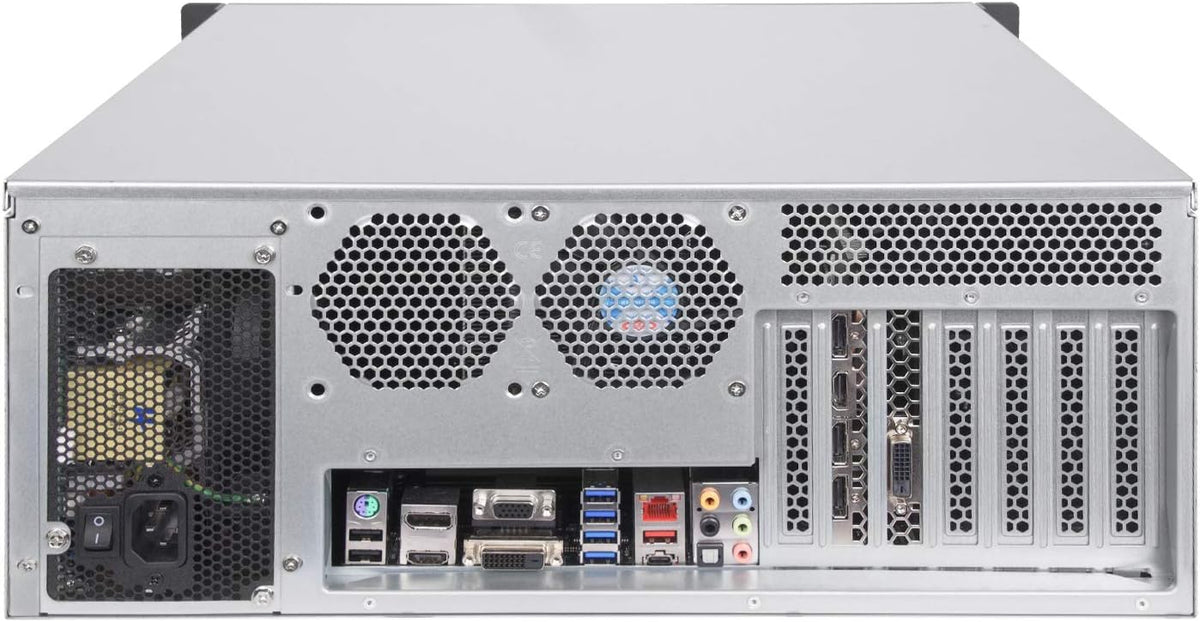 4U Rackmount Server Case with 5 x 3.5 Hot-Swappable Bay and 3 x 5.25 Bays O541