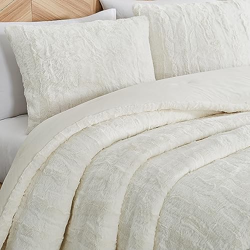 Full-Queen 3-Piece Faux Fur Comforter Set A83437