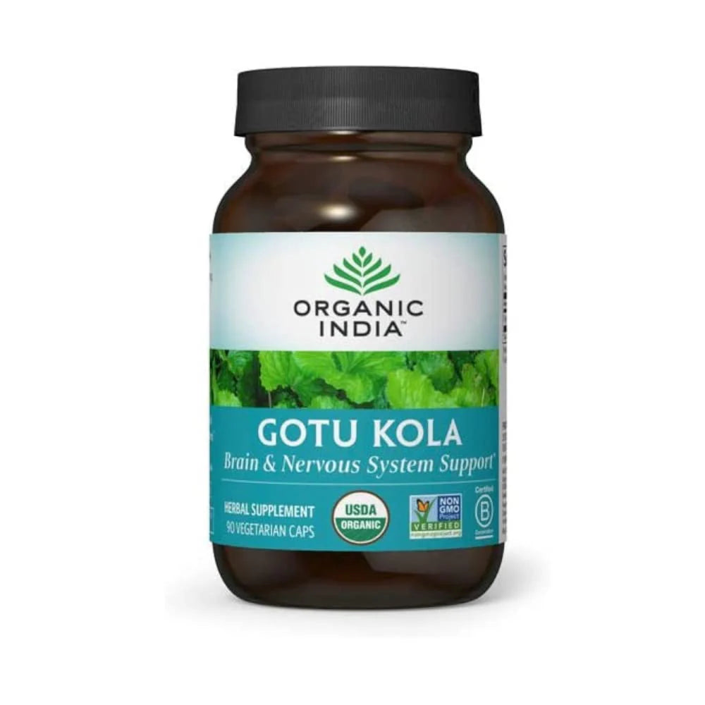 90 Capsules Organic Gotu Kola Herbal Supplement L6239
