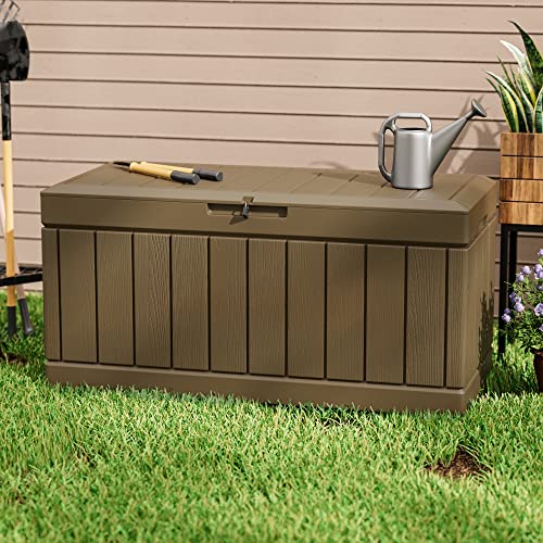 31 Gallon Black Outdoor Storage Box Q819