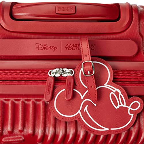 Red Carry-On 20-Inch Hardside Expandable Luggage with Spinner Wheels N808