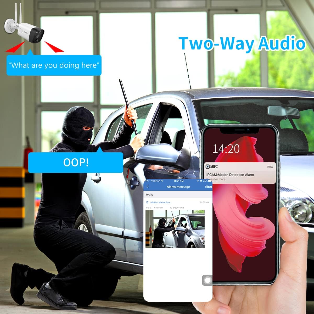 3K 5.0MP Wireless Security Camera System with 2TB Hard Drive E1382