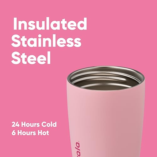 Pink 12 oz Insulated Stainless Steel Coffee Tumbler N943