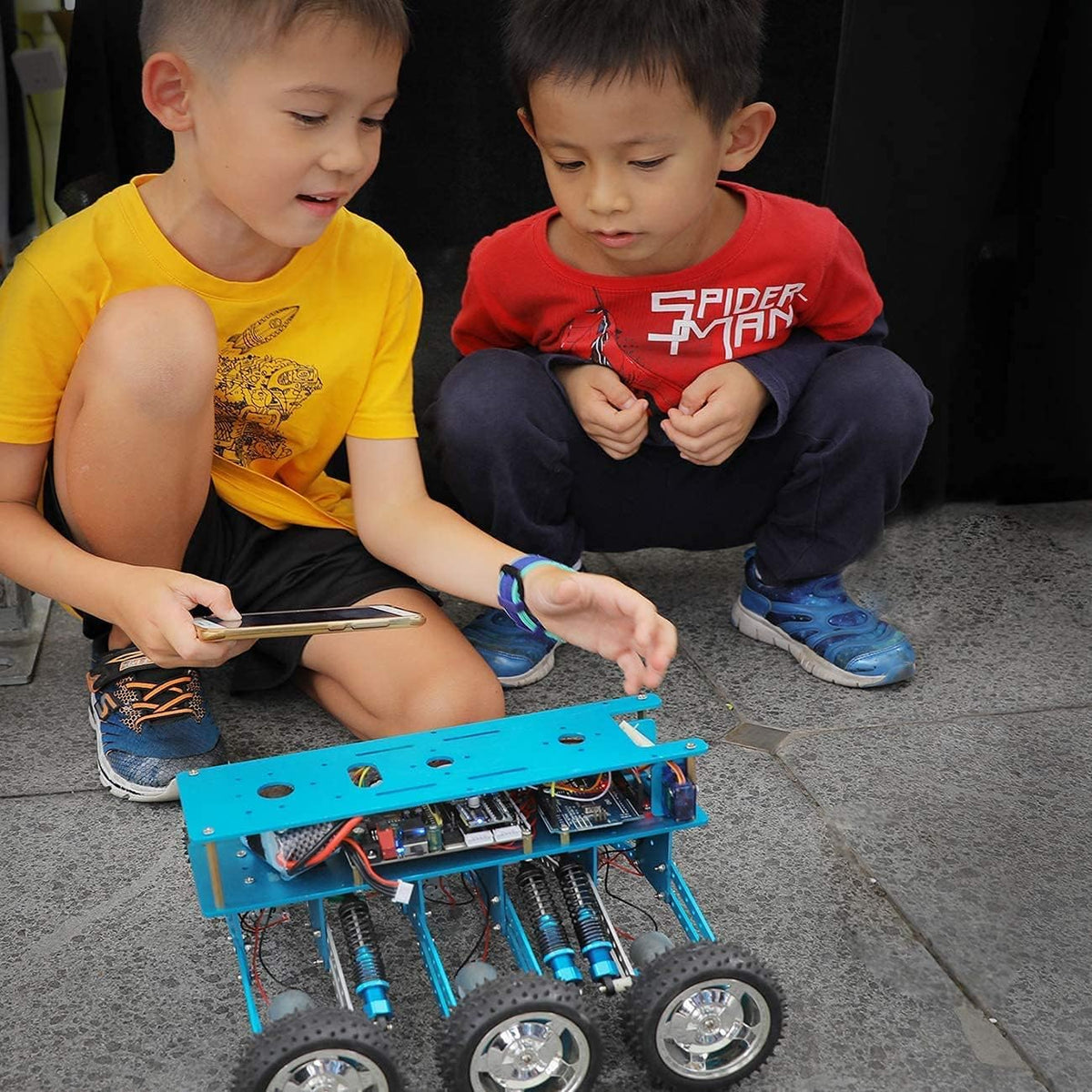 6WD Robot Kit with Camera DIY Programmable RC Car P259