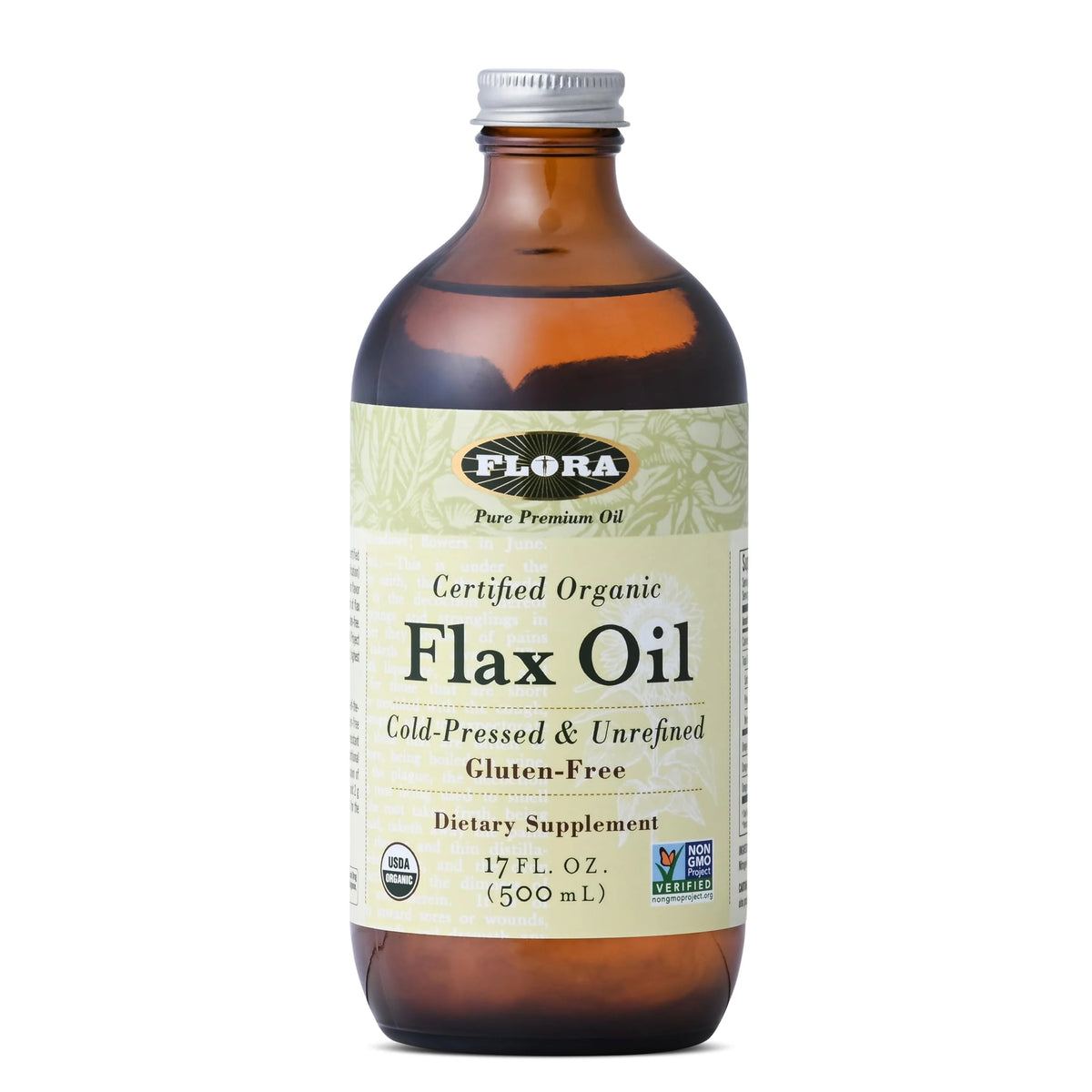 Cold Pressed Unrefined Organic Flax Seed Oil 17 oz D761021