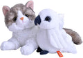Plush Cockatoo and Cat Plush Toys V17723