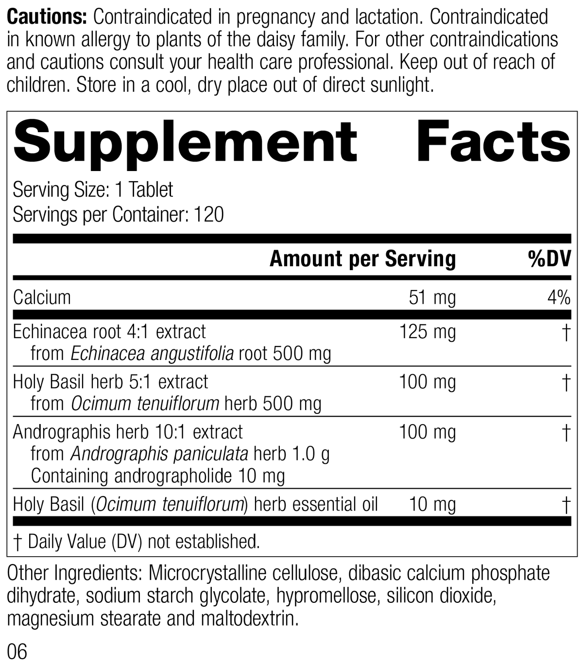 Andrographis Complex 120 Tablets W446